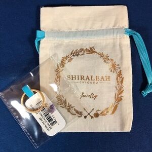 Shiraleah Raval Stacking Fashion Ring Amethyst Adjustable